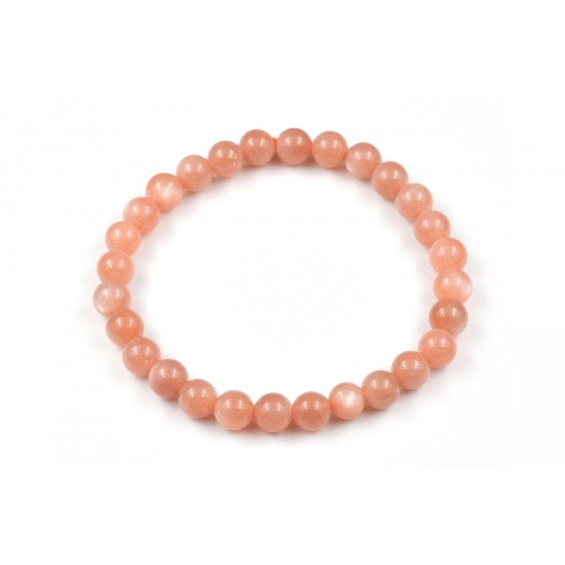 Bracelet élastique en perles de Pierre de Soleil 6 M Bracelet élastique en perles de Pierre de Soleil 6 M