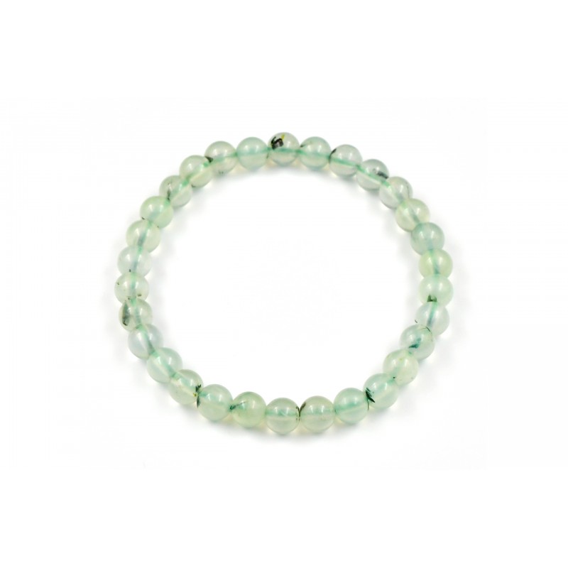 Bracelet élastique en pierres de Préhnite 6 M Bracelet élastique en pierres de Préhnite 6 M