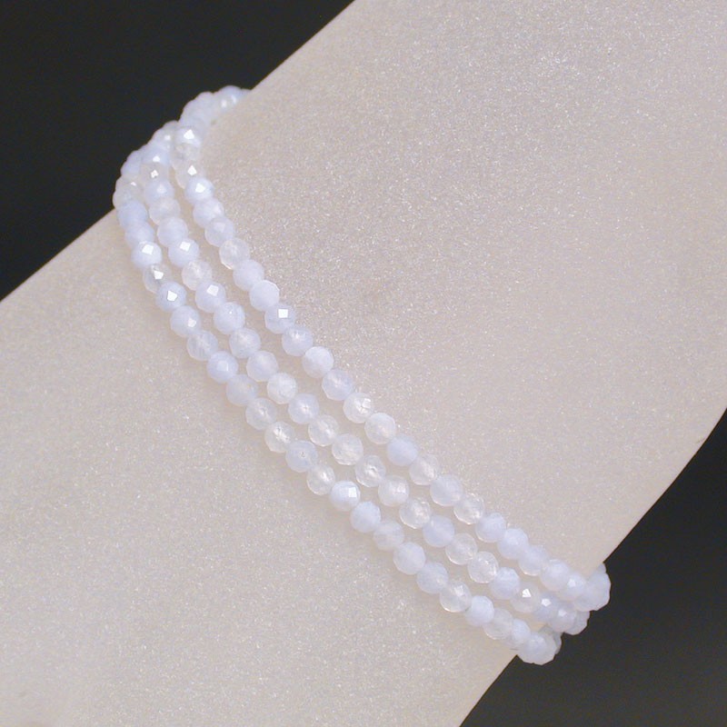 Bracelet Agate Blue Lace 3mm 50 M Bracelet Agate Blue Lace 3mm 50 M