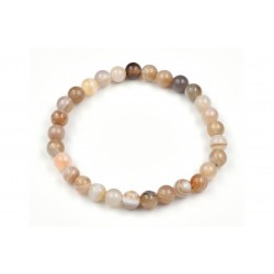 Bracelet Agate Naturelle 6mm M