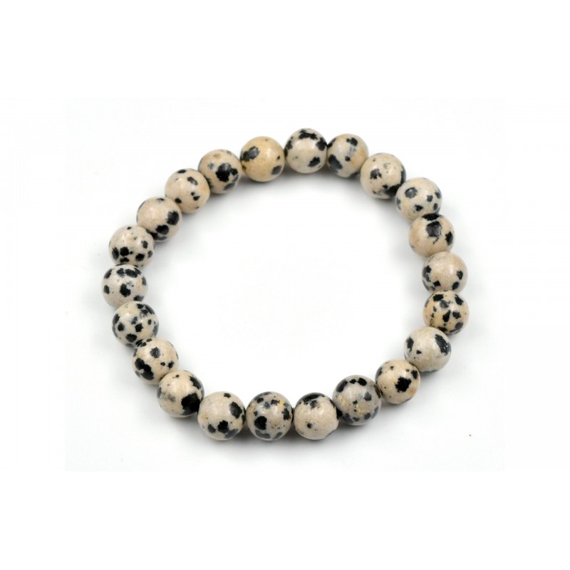 Bracelet Jaspe Dalmatien 8mm M Bracelet Jaspe Dalmatien 8mm M