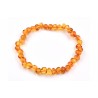 Bracelet Ambre Perles Roulées 5-6mm M