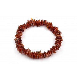 Bracelet baroque Ambre sombre M