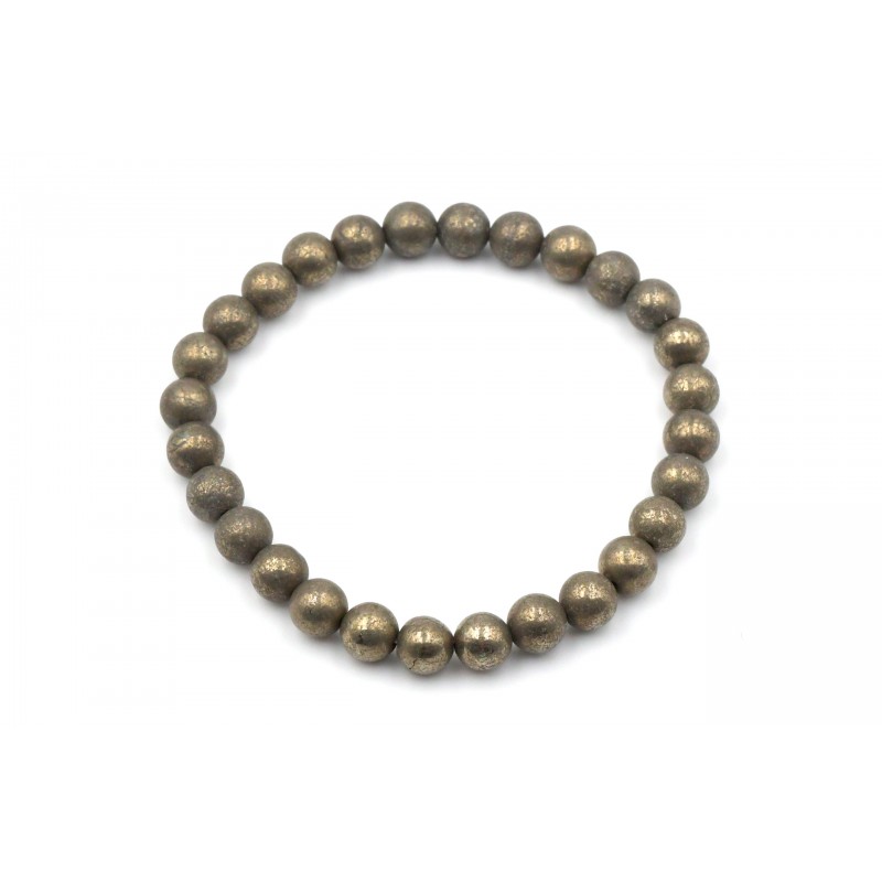 Bracelet Pyrite 6mm M Bracelet Pyrite 6mm M