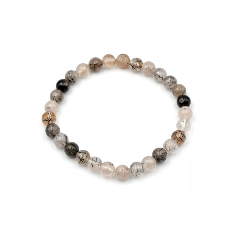 Bracelet Quartz Tourmaline 6mm M