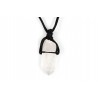 Pendentif Cristal de Roche - Pierre brute avec lacet