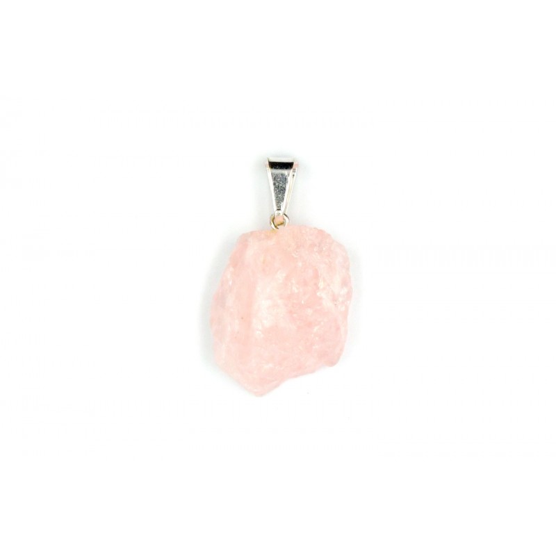 Pendentif Brut Quartz Rose