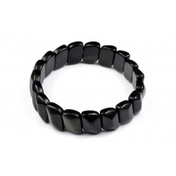 Bracelet Obsidienne Pierres Plates M