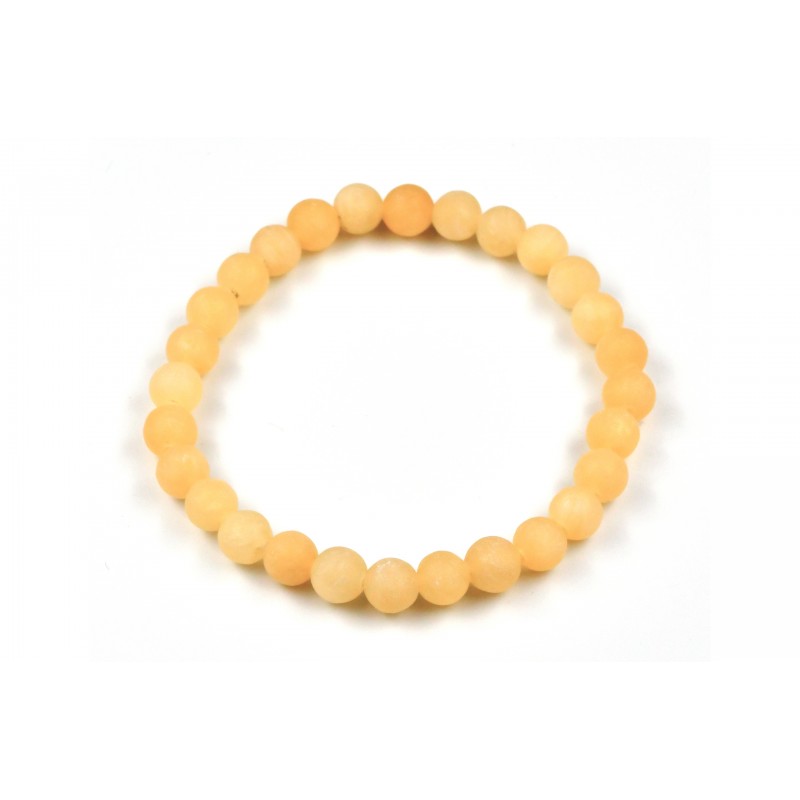 Bracelet Calcite Orange Dépoli 6 M Bracelet Calcite Orange Dépoli 6 M