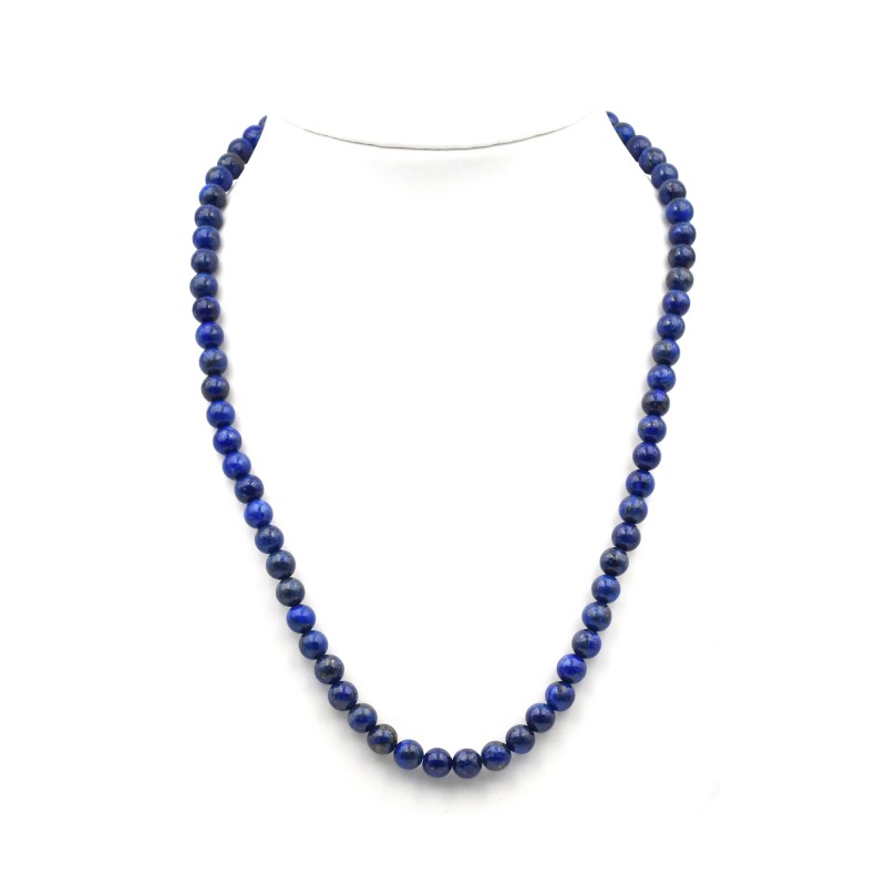 Collier pastilles de Lapis Lazuli 6mm 42cm M Collier pastilles de Lapis Lazuli 6mm 42cm M