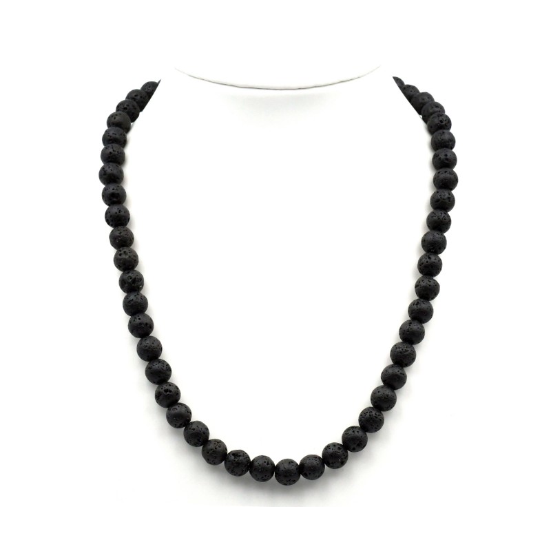 Collier Lave 8mm 42cm M Collier Lave 8mm 42cm M