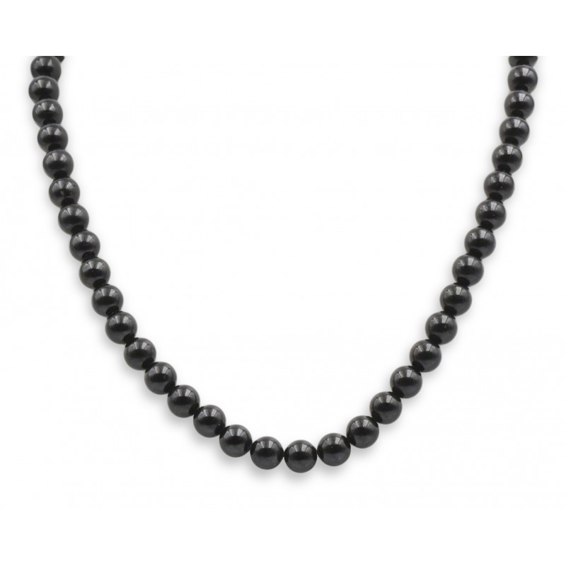 Collier Tourmaline noire 8mm 42cm M