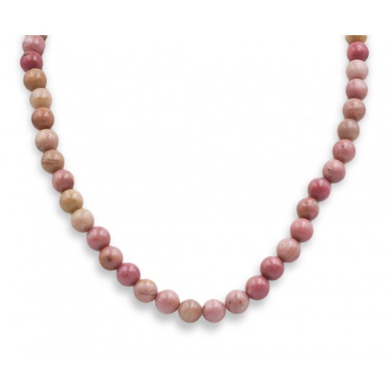 Collier Rhodonite 8mm 42cm M Collier Rhodonite 8mm 42cm M