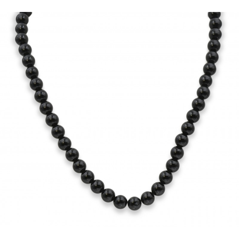 Collier Onyx noir 8mm M Collier Onyx noir 8mm M
