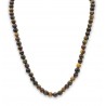 Collier Oeil de Tigre, Taureau, Faucon 6mm M