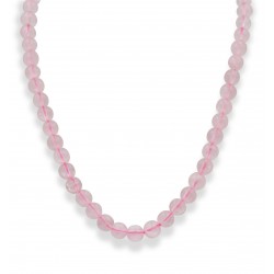 Collier Quartz Rose 8mm M