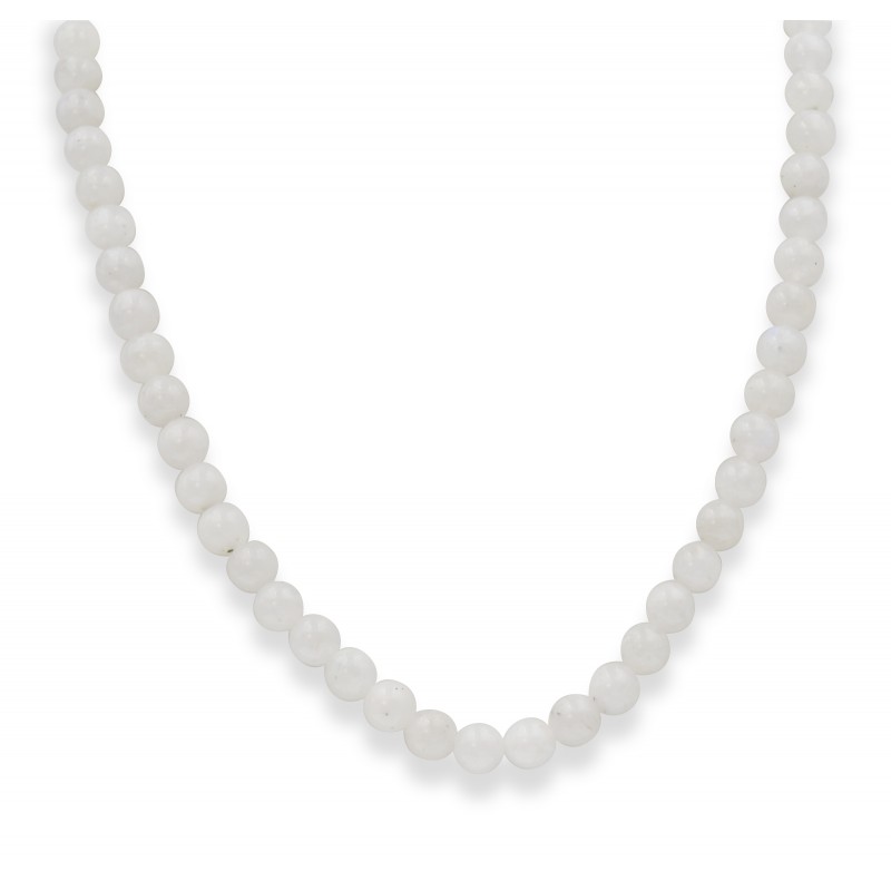 Collier en Pierre de Lune 8mm 42cm M