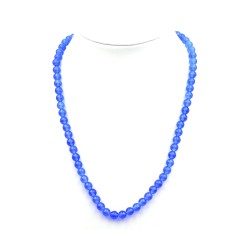 Collier Agate Bleue