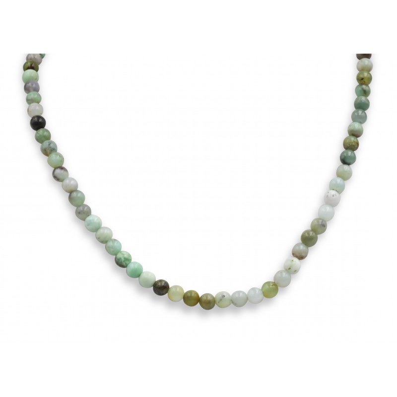 Collier Chrysoprase 6mm 42cm M