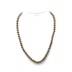 Collier Pyrite 6mm 45cm M