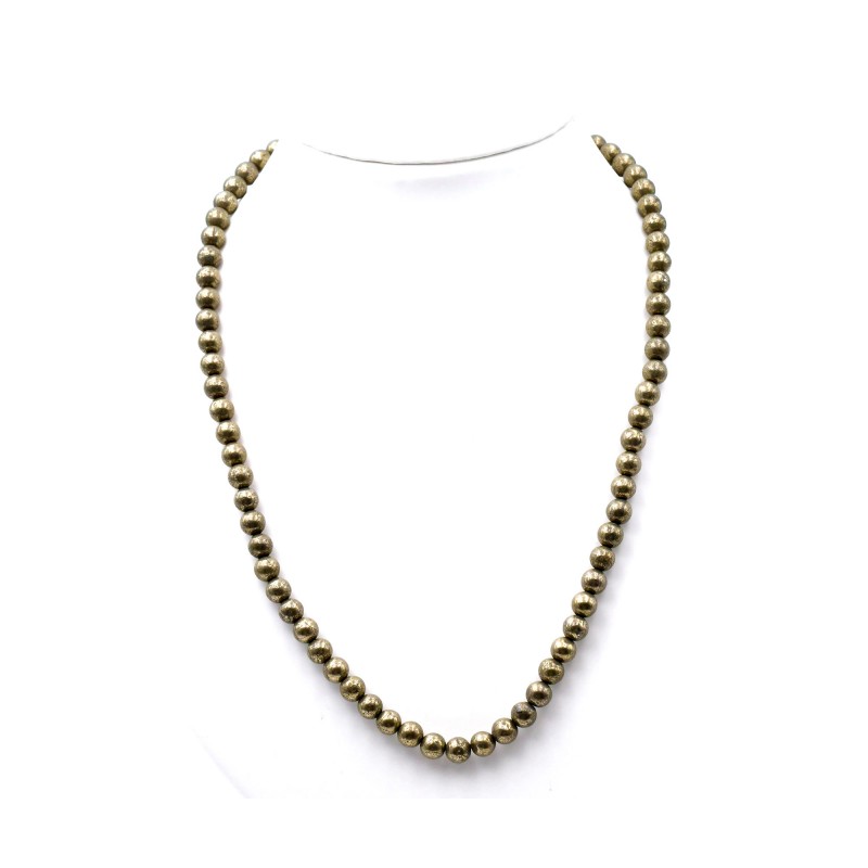 Collier Pyrite 6mm 45cm M Collier Pyrite 6mm 45cm M
