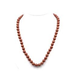 Collier Jaspe Rouge 8mm 45cm M