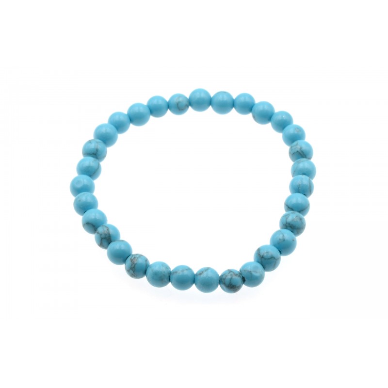 Bracelet Howlite Turquoise 6mm M