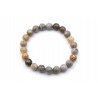 Bracelet Agate Feuille de Bambou 8mm M