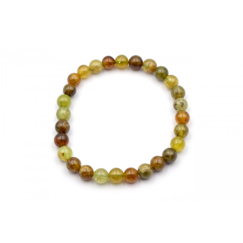 Bracelet GRENAT VERT Afrique 6mm M Bracelet GRENAT VERT Afrique 6mm M