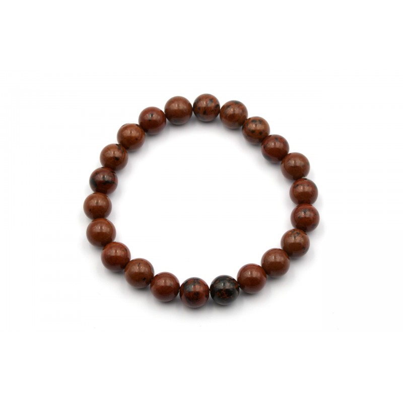 Bracelet OBSIDIENNE BRUNE 8mm