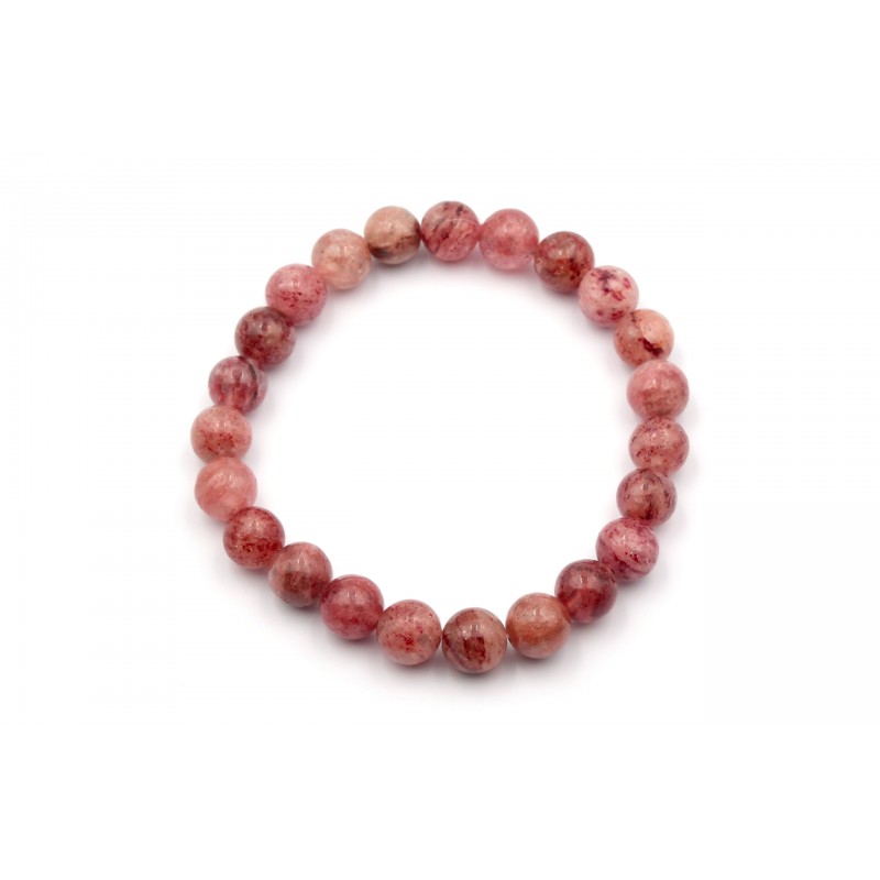 Bracelet Quartz Hématoïde 8mm M Bracelet Quartz Hématoïde 8mm M