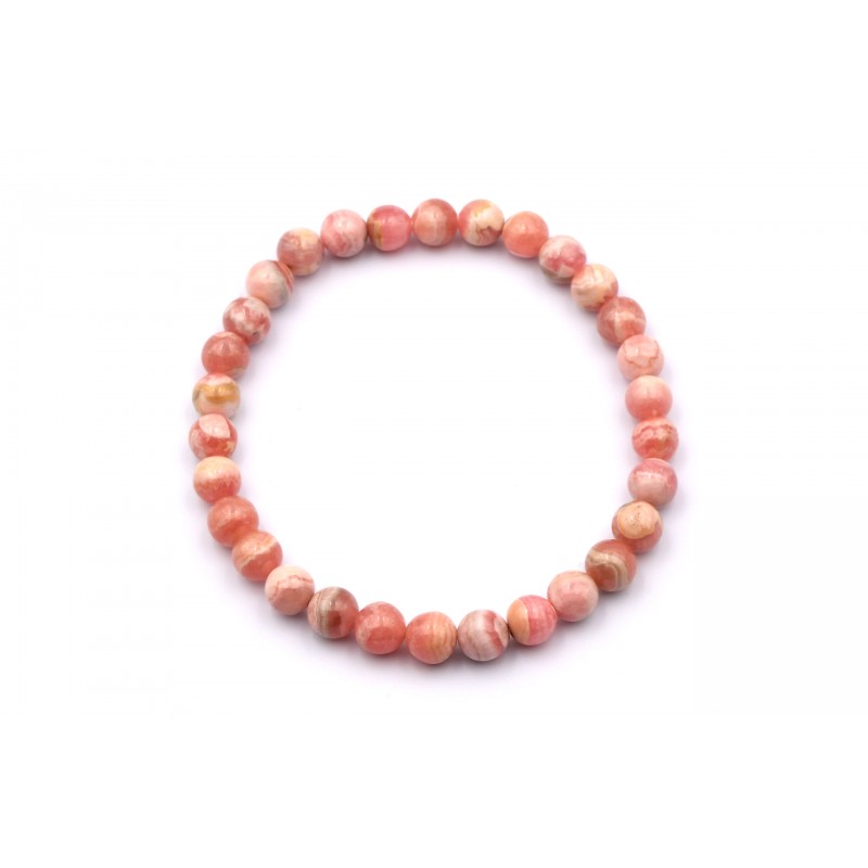 Bracelet Rhodochrosite 6mm M Bracelet Rhodochrosite 6mm M