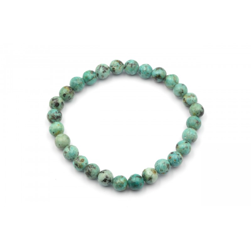 Bracelet TURQUOISE Afrique 6mm M Bracelet TURQUOISE Afrique 6mm M