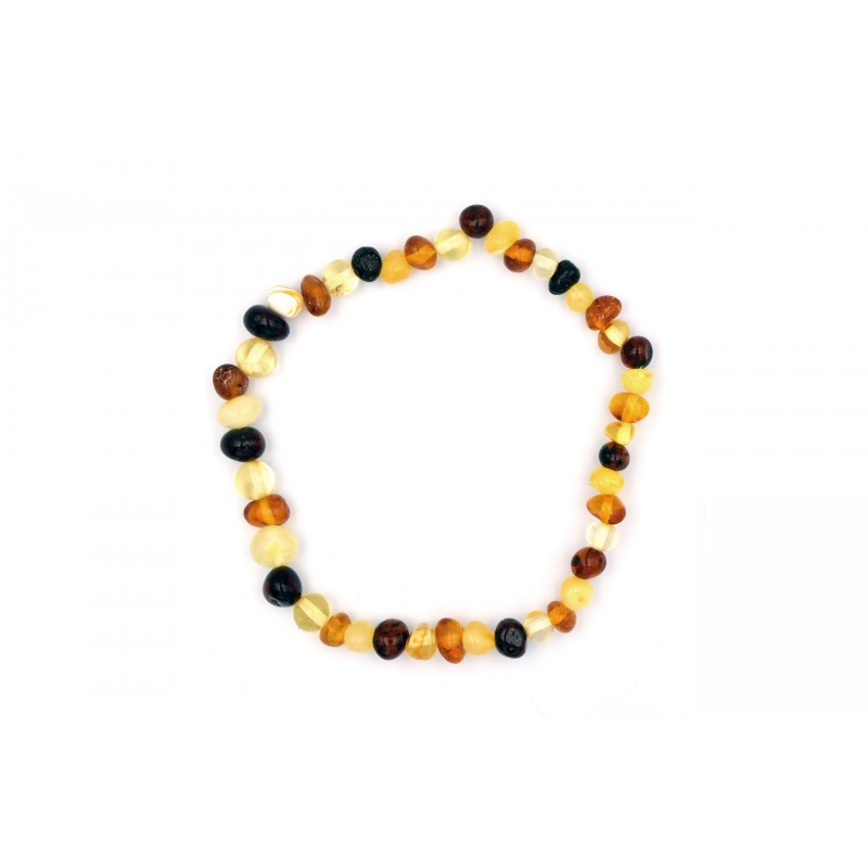 Bracelet Ambre en Perles Roulées