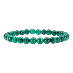 Bracelet Malachite Véritable en Pierres Naturelles 6mm