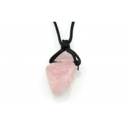 Pendentif Quartz Rose -...