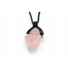 Pendentif Quartz Rose - Pierre brute avec lacet