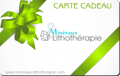  Carte Cadeau Minéraux & Lithothérapie (vert)