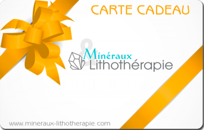  Carte Cadeau Minéraux & Lithothérapie (orange)